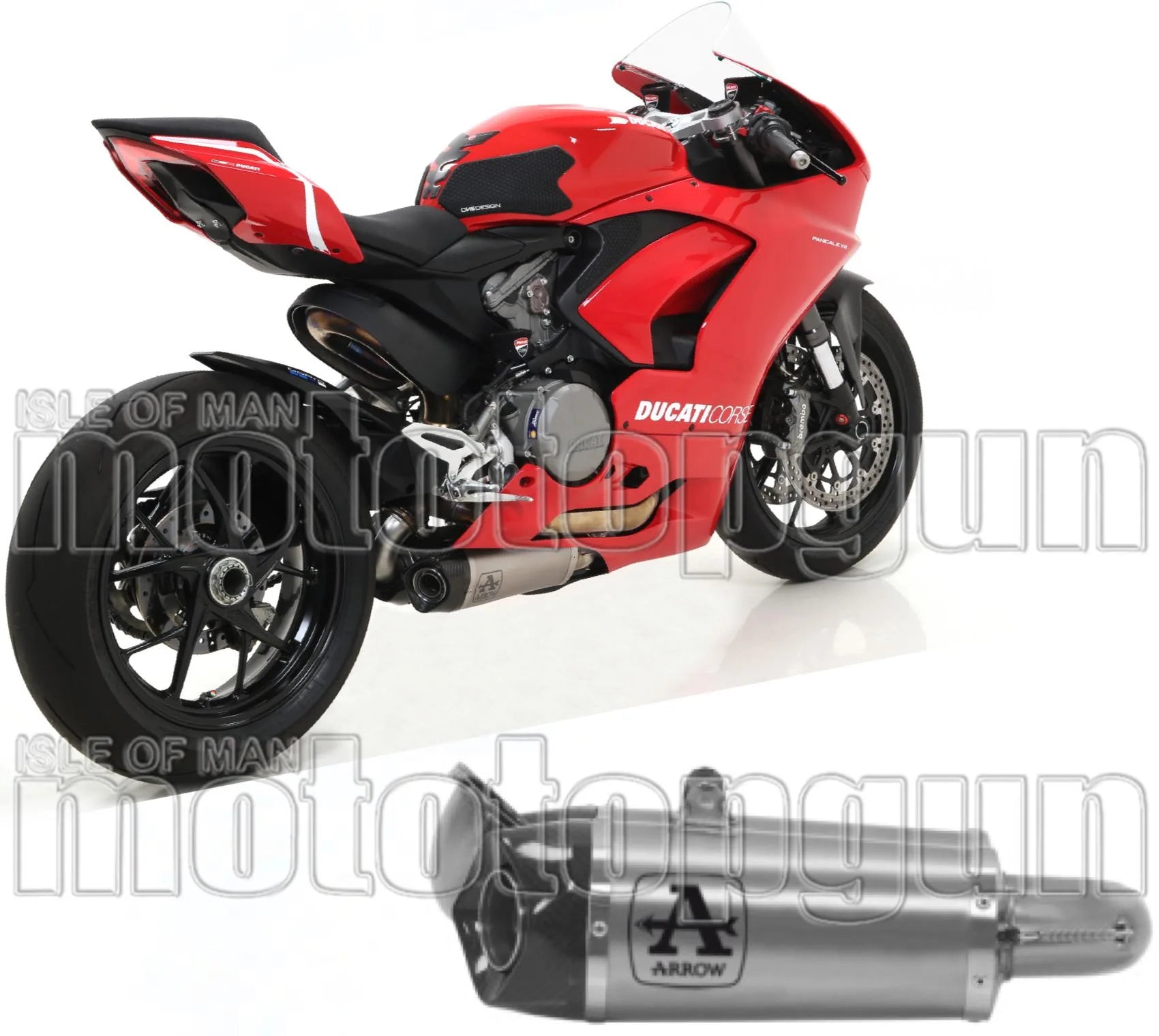 Auspuffendrohr Ohne Geräuschzulassung Works Titan Carbon - Arrow Special Parts Kompatibel Mit Ducati Streetfighter V2 (2022-2024)