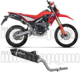 Auspuffendrohr Ohne Geräuschzulassung Icon Aluminium Schwarz Endkappe Carby - Arrow Special Parts Kompatibel Mit Honda Crf 300 L (2025-2026)