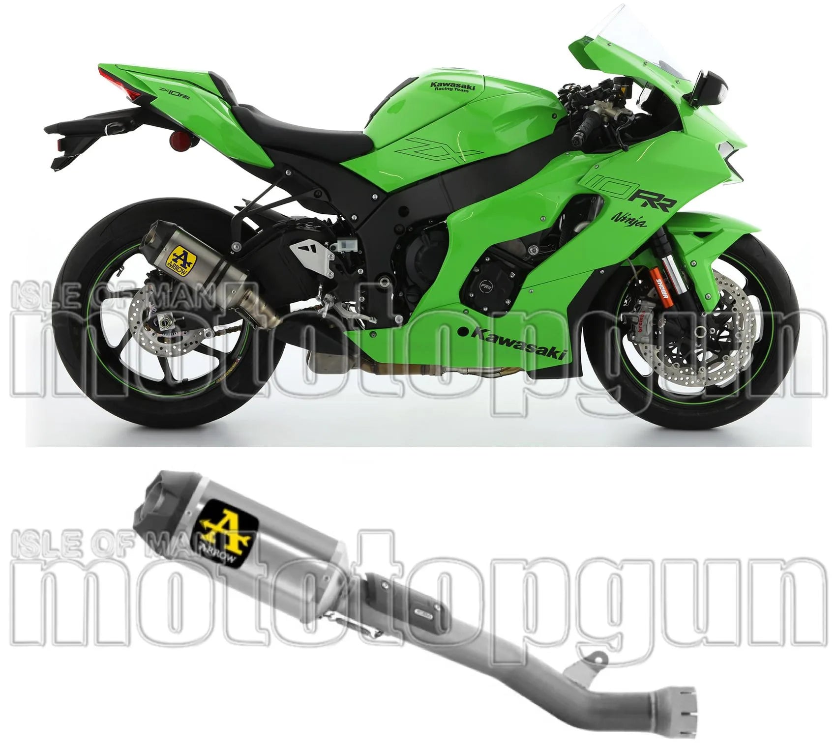 Auspuffendrohr Ohne Geräuschzulassung Indy-Race Titan Titan - Arrow Special Parts Kompatibel Mit Kawasaki Zx 10Rr (2021-2024)
