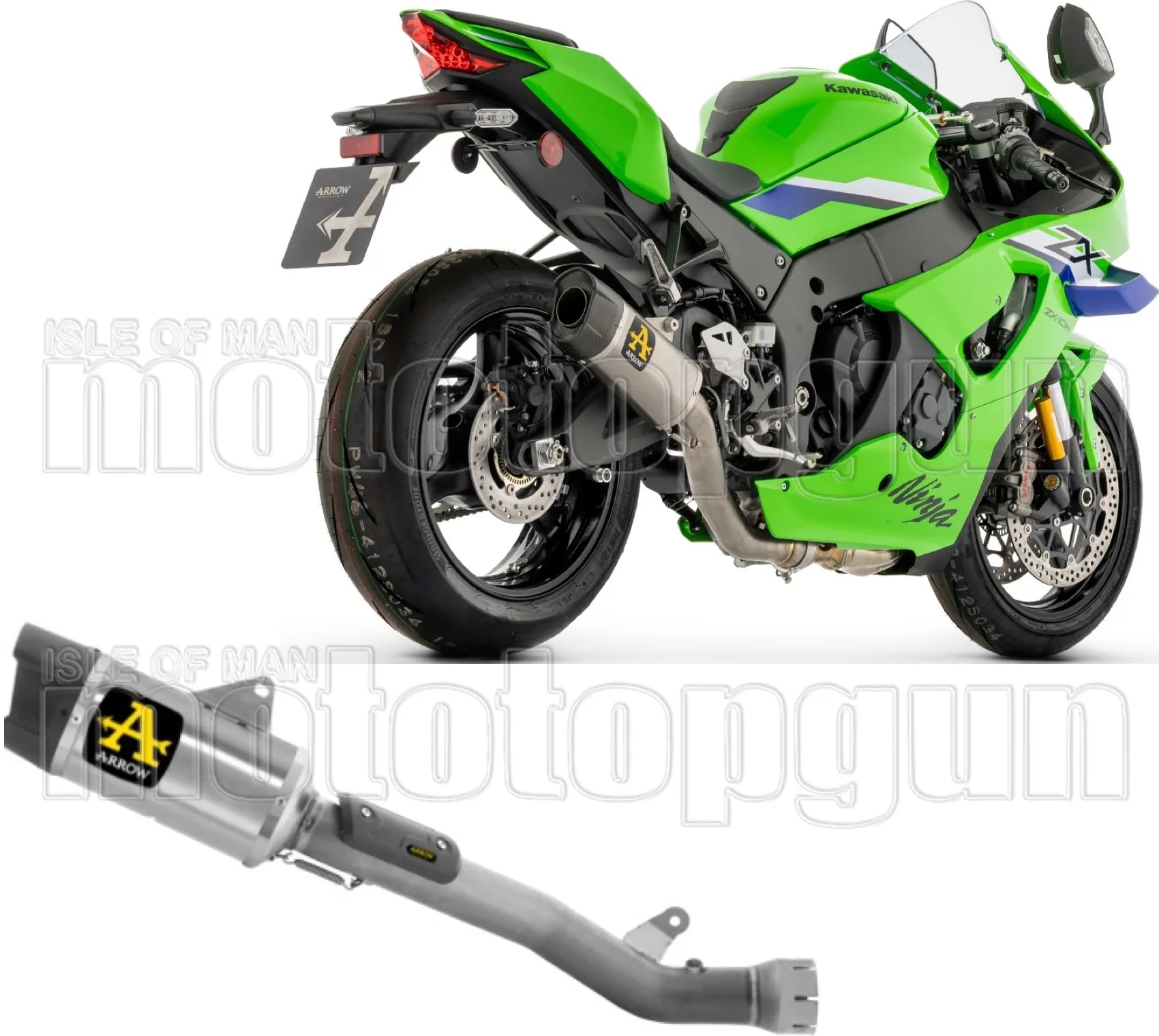 Auspuffendstück Ohne Katalysator Und Ohne Geräuschzulassung Pista Körper Aus Titan Und Kappe Aus Carbon - Arrow Special Parts Kompatibel Mit Kawasaki Zx-10 Rr (2026)