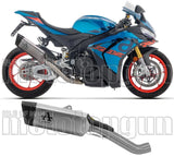 Auspuffendrohr Ohne Geräuschzulassung Pista Titan Endkappe Carby - Arrow Special Parts Kompatibel Mit Aprilia Tuono V4 1100 (2025-2026)