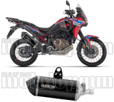 Auspuffendrohr Ohne Geräuschzulassung Sonora Titan Schwarz Carbon - Arrow Special Parts Kompatibel Mit Honda Crf 1100 L Africa Twin (2024-2026)