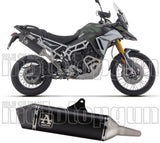 Auspuffendrohr Ohne Geräuschzulassung Veloce Aluminium Schwarz Carbon - Arrow Special Parts Kompatibel Mit Triumph Tiger 900 (2024-2026)