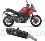 Auspuffendrohr Ohne Geräuschzulassung Veloce Titan Schwarz Endkappe Carby - Arrow Special Parts Kompatibel Mit Ducati Multistrada V2 - S (2025)