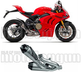 Doppelauspuffanlage Ohne Geräuschzulassung Works Full Titan Carbon - Arrow Special Parts Kompatibel Mit Ducati Panigale V4 (2018-2024)
