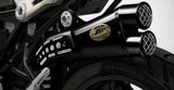 Exhaust Tip Without Sound Certification Special Edition Steel Black - Zard Compatible With Ducati Scrambler 800 (2015-2019)