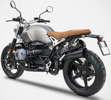 Auspuffendrohr Ohne Geräuschzulassung Hardy Edelsthal Schwarz - Zard Kompatibel Mit Bmw R Nine T 1200 Scrambler (2021-2023)