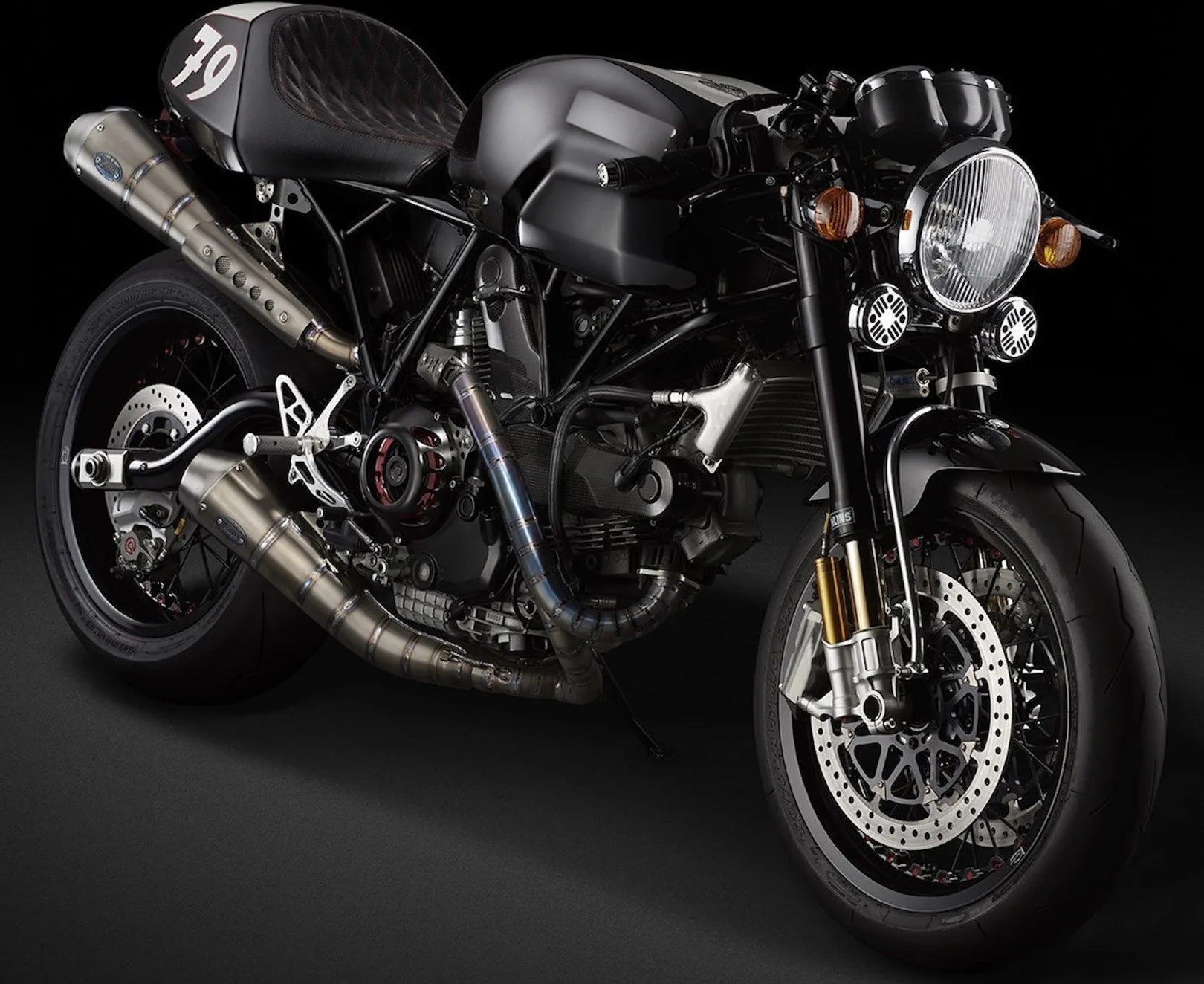 Komplette Auspuffanlage Ohne Katalysator Und Ohne Geräuschzulassung Edelsthal - Zard Kompatibel Mit Ducati Ducati Sport 1000 (2007-2009)