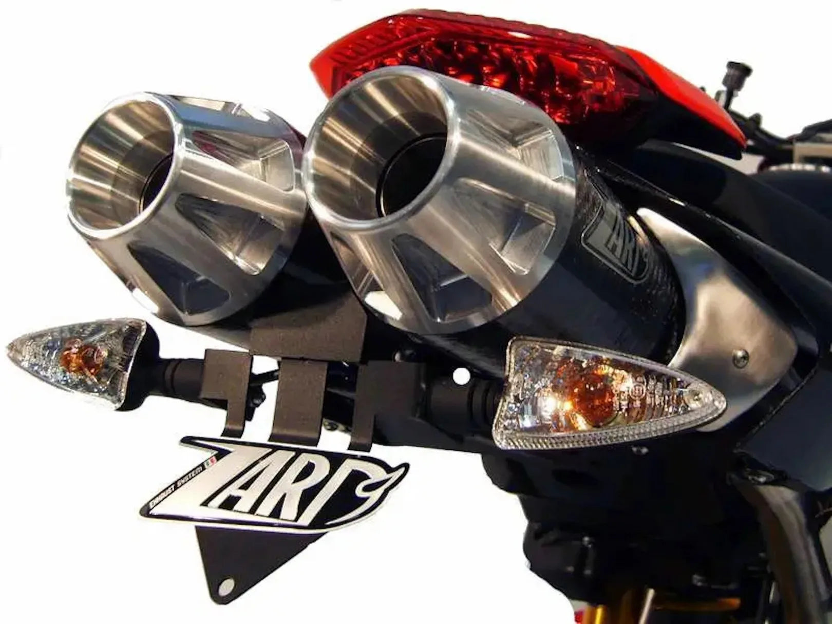 Auspuffendrohr Ohne Geräuschzulassung Topgun Carbon - Zard Kompatibel Mit Ducati Hypermotard 796 (2007-2012)