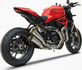 Complete Exhaust System Without Catalytic Converter And Without Sound Certification Stainless Steel Endcap Bronze - Zard Compatible With Ducati Monster 1200 S (2014-2016)