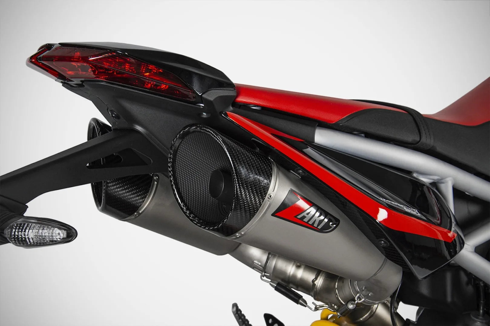 Auspuffendrohr Ohne Geräuschzulassung Gt Edelsthal Endkappe Carbon - Zard Kompatibel Mit Ducati Hypermotard 950 - Sp (2019-2023)