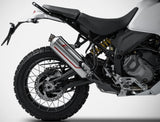 Komplette Auspuffanlage Ohne Katalysator Und Ohne Geräuschzulassung Sabbia Edelsthal - Zard Kompatibel Mit Ducati Desert-X (2022-2023)