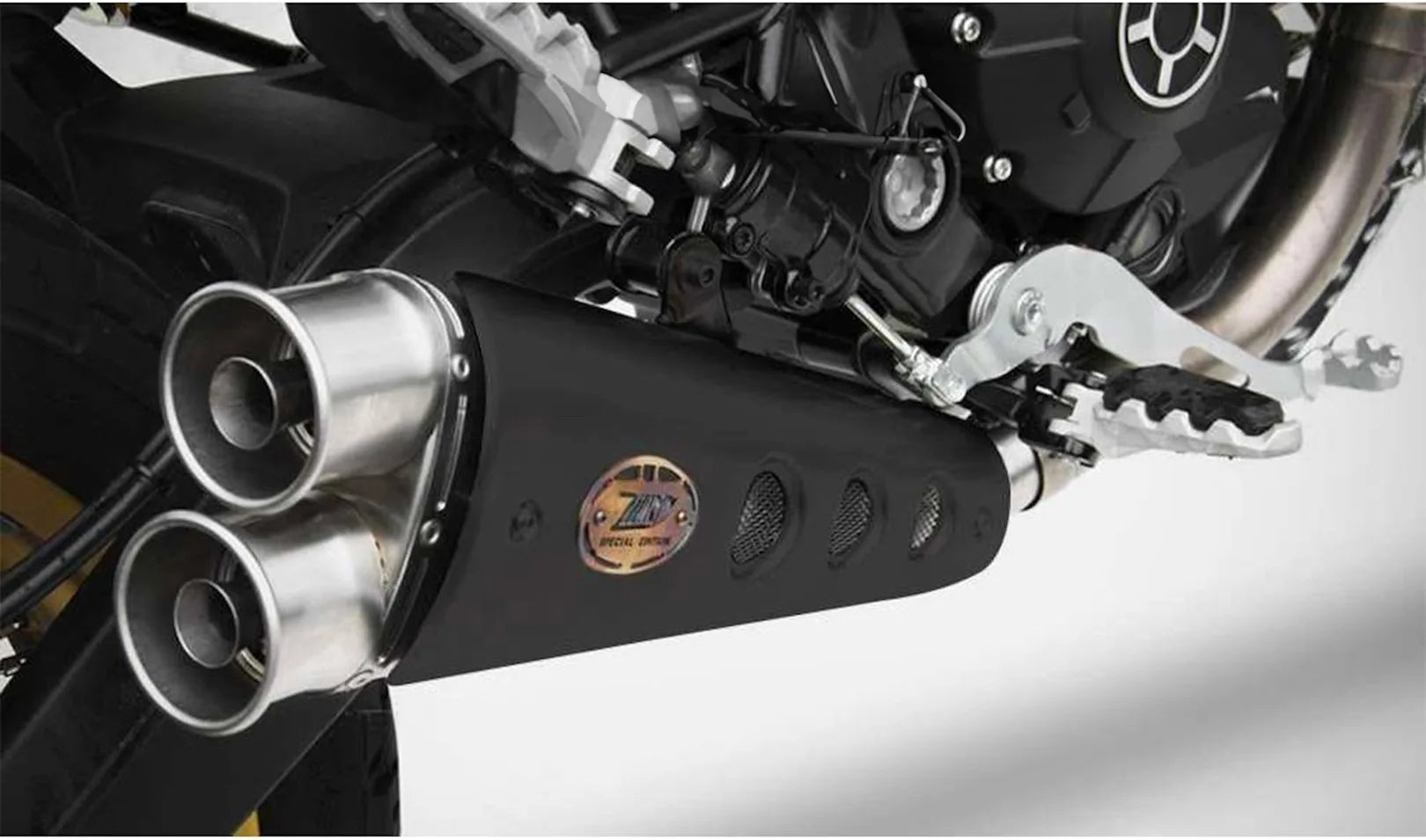 Komplette Auspuffanlage Ohne Katalysator Und Ohne Geräuschzulassung Special Edition Edelsthal - Zard Kompatibel Mit Ducati Scrambler 800 (2015-2019)