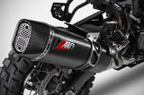 Auspuffendrohr Ohne Geräuschzulassung Edelsthal Schwarz Endkappe Carbon - Zard Kompatibel Mit Harley-Davidson Pan America 1250 (2020-2023)