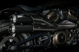 Auspuffendrohr Ohne Geräuschzulassung Topgun Edelsthal Schwarz Endkappe Carbon - Zard Kompatibel Mit Harley-Davidson Sportster S 1250 (2021-2023)