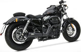 Komplette Auspuffanlage Ohne Katalysator Und Ohne Geräuschzulassung Sport Edelsthal Schwarz - Zard Kompatibel Mit Harley-Davidson Sportster (2003-2013)