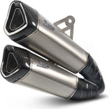 Auspuffendrohr Ohne Geräuschzulassung Titan Endkappe Carbon - Zard Kompatibel Mit Indian Motorcycle Ftr 1200 (2018-2020)