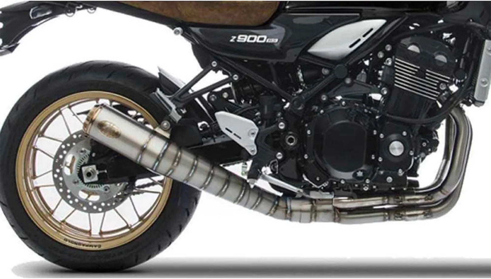 Komplette Auspuffanlage Ohne Katalysator Und Ohne Geräuschzulassung Edelsthal - Zard Kompatibel Mit Kawasaki Z 900 Rs (2018-2020)