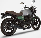 Auspuffendrohr Ohne Geräuschzulassung Edelsthal Schwarz - Zard Kompatibel Mit Moto Guzzi V7 850 (2021-2023)