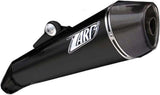 Auspuffendrohr Ohne Geräuschzulassung Conical Edelsthal Schwarz Endkappe Carbon - Zard Kompatibel Mit Moto Guzzi Stelvio (2011-2016)
