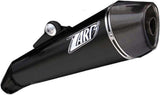 Exhaust Tip Without Sound Certification Conical Steel Black Endcap Aluminium - Zard Compatible With Moto Guzzi Norge (2011-2016)