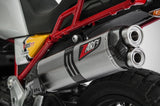 Auspuffendrohr Ohne Geräuschzulassung Edelsthal Endkappe Carbon - Zard Kompatibel Mit Moto Guzzi V85 Tt (2019-2023)