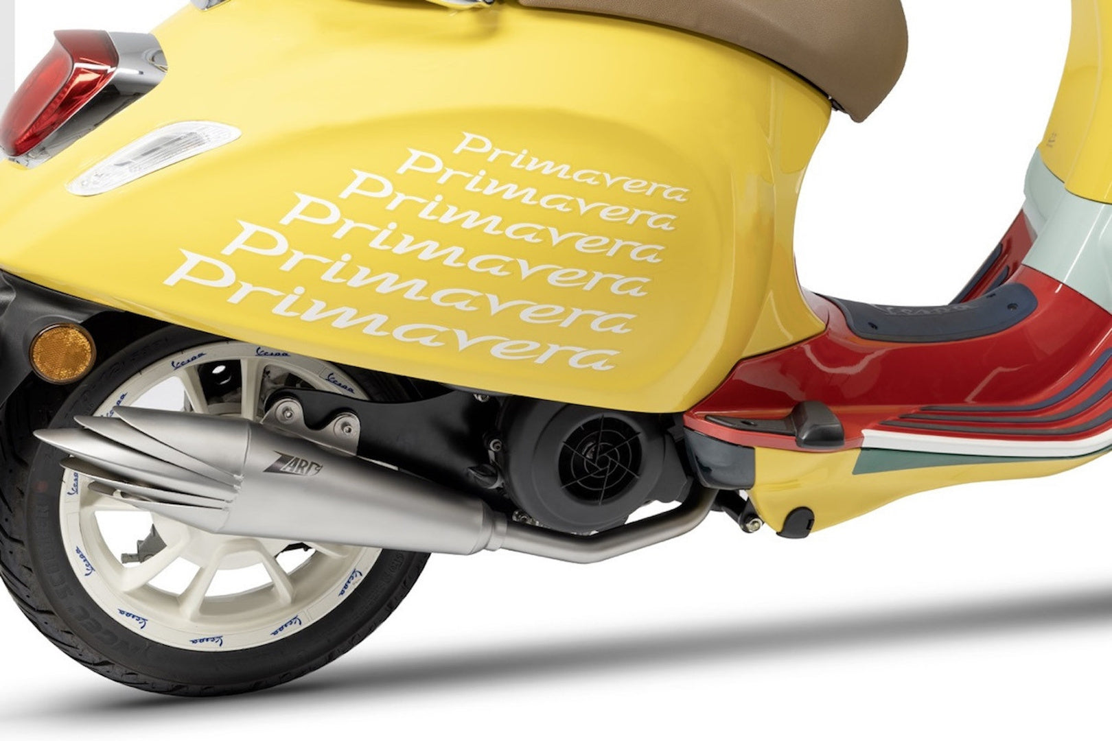 Complete Exhaust System Without Catalytic Converter And Without Sound Certification Dolcevita Stainless Steel - Zard Compatible With Piaggio Vespa Primavera 125 - 150 (2020-2023)