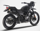 Auspuffendrohr Ohne Geräuschzulassung Penta High Edelsthal Schwarz Endkappe Carbon - Zard Kompatibel Mit Royal Enfield Himalayan (2017-2020)
