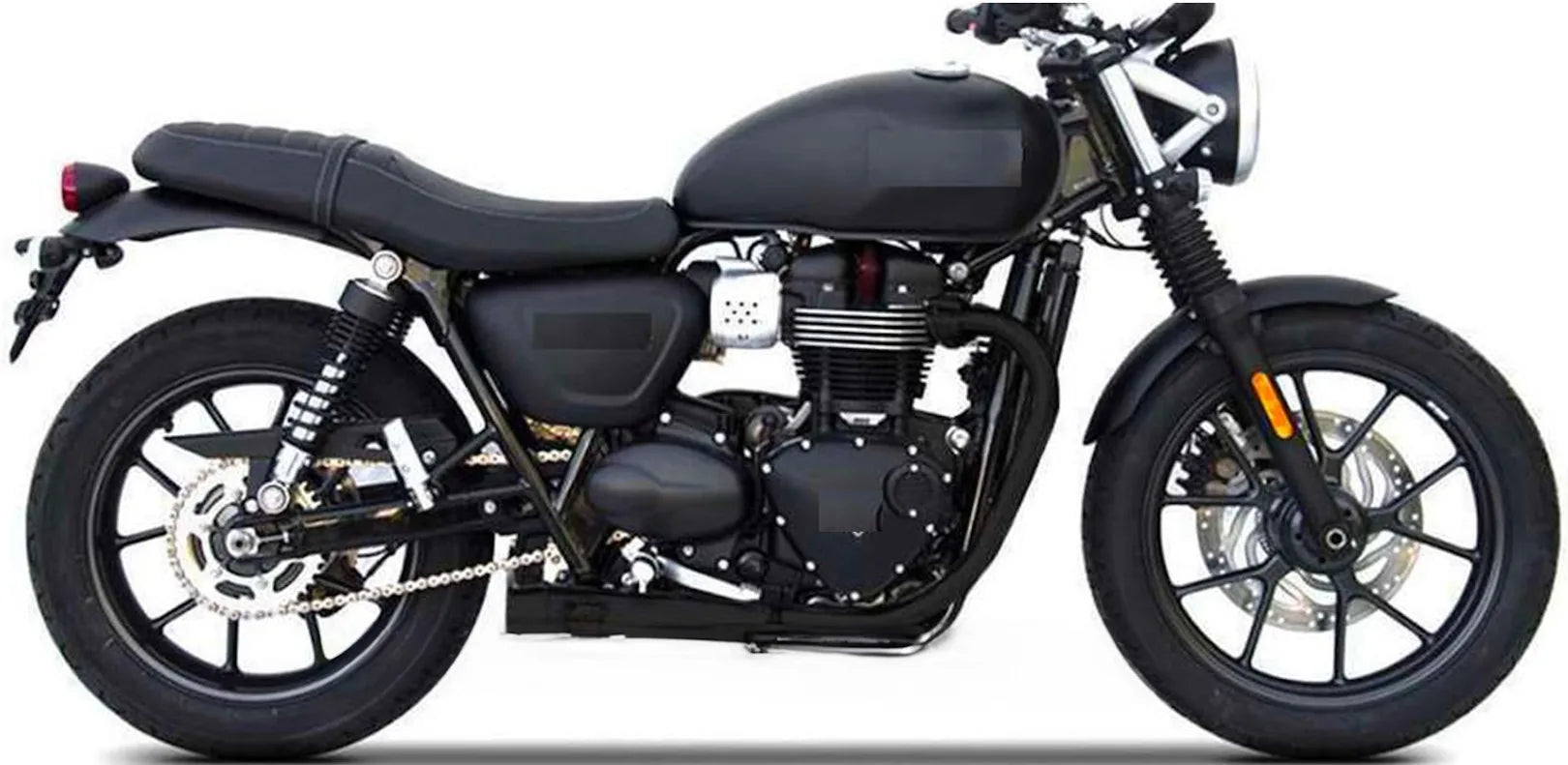 Auspuffendstück Ohne Katalysator Und Ohne Geräuschzulassung Edelsthal Schwarz - Zard Kompatibel Mit Triumph Speed Twin 900 (2021-2023)