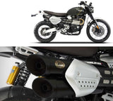 Auspuffendrohr Ohne Geräuschzulassung Edelsthal Schwarz - Zard Kompatibel Mit Triumph Scrambler 1200 (2021-2023)