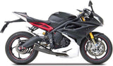 Auspuffendrohr Ohne Geräuschzulassung Short Edelsthal Schwarz Endkappe Carbon - Zard Kompatibel Mit Triumph Daytona 675 (2013-2016)
