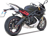 Exhaust Tip Without Sound Certification Short Stainless Steel Endcap Carbon - Zard Compatible With Triumph Daytona 675 (2013-2016)