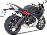 Komplette Auspuffanlage Ohne Katalysator Und Ohne Geräuschzulassung Short Edelsthal Endkappe Carbon - Zard Kompatibel Mit Triumph Daytona 675 (2013-2016)