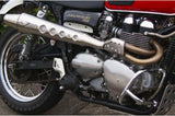 Komplette Auspuffanlage Ohne Katalysator Und Ohne Geräuschzulassung Conical High Edelsthal - Zard Kompatibel Mit Triumph Scrambler 900 (2001-2016)