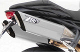Auspuffendrohr Ohne Geräuschzulassung Penta Edelsthal Schwarz Endkappe Carbon - Zard Kompatibel Mit Triumph Street Triple 675 (2007-2012)