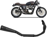 Komplette Auspuffanlage Ohne Katalysator Und Ohne Geräuschzulassung Bad Child Edelsthal Schwarz - Zard Kompatibel Mit Triumph Bonneville T100 (2001-2016)