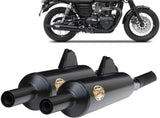 Auspuffendrohr Ohne Geräuschzulassung Bottle Edelsthal Schwarz - Zard Kompatibel Mit Triumph Bonneville T120 (2016-2020)