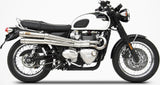 Komplette Auspuffanlage Ohne Katalysator Und Ohne Geräuschzulassung High Edelsthal - Zard Kompatibel Mit Triumph Bonneville T120 (2016-2023)