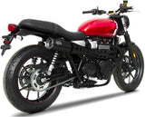 Komplette Auspuffanlage Ohne Katalysator Und Ohne Geräuschzulassung Zuma High Edelsthal Schwarz - Zard Kompatibel Mit Triumph Street Twin 900 (2016-2020)