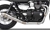 Complete Exhaust System Without Catalytic Converter And Without Sound Certification Cross Stainless Steel - Zard Compatible With Triumph Street Scrambler 900 (2017-2023)