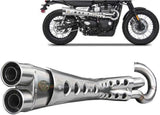 Komplette Auspuffanlage Ohne Katalysator Und Ohne Geräuschzulassung Special Edition Edelsthal - Zard Kompatibel Mit Triumph Street Scrambler 900 (2017-2023)