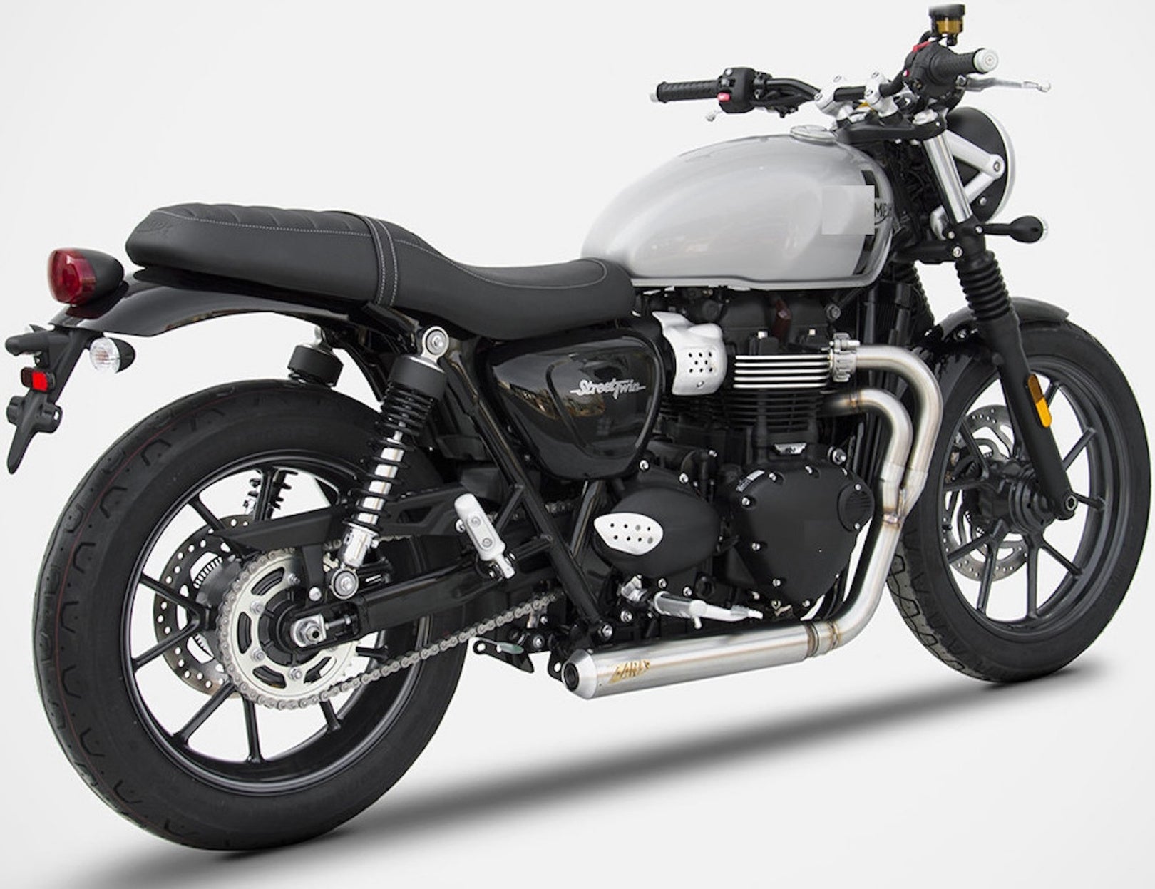 Complete Exhaust System Without Catalytic Converter And Without Sound Certification Cross Stainless Steel - Zard Compatible With Triumph Speed Twin 900 (2020-2023)