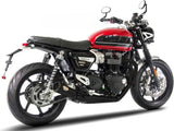 Komplette Auspuffanlage Ohne Katalysator Und Ohne Geräuschzulassung Sp Edelsthal Endkappe Carbon - Zard Kompatibel Mit Triumph Thruxton 1200 R Rs (2021-2023)