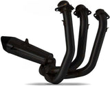 Complete Exhaust System Without Catalytic Converter And Without Sound Certification Steel Black Endcap Carbon - Zard Compatible With Triumph Tiger 660 Sport (2021-2023)