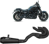 Komplette Auspuffanlage Ohne Katalysator Und Ohne Geräuschzulassung Sport Edelsthal Schwarz - Zard Kompatibel Mit Triumph Rocket Iii (2006-2016)