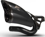 Auspuffendrohr Ohne Geräuschzulassung Edelsthal Schwarz Endkappe Carbon - Zard Kompatibel Mit Triumph Scrambler 1200 (2019-2020)