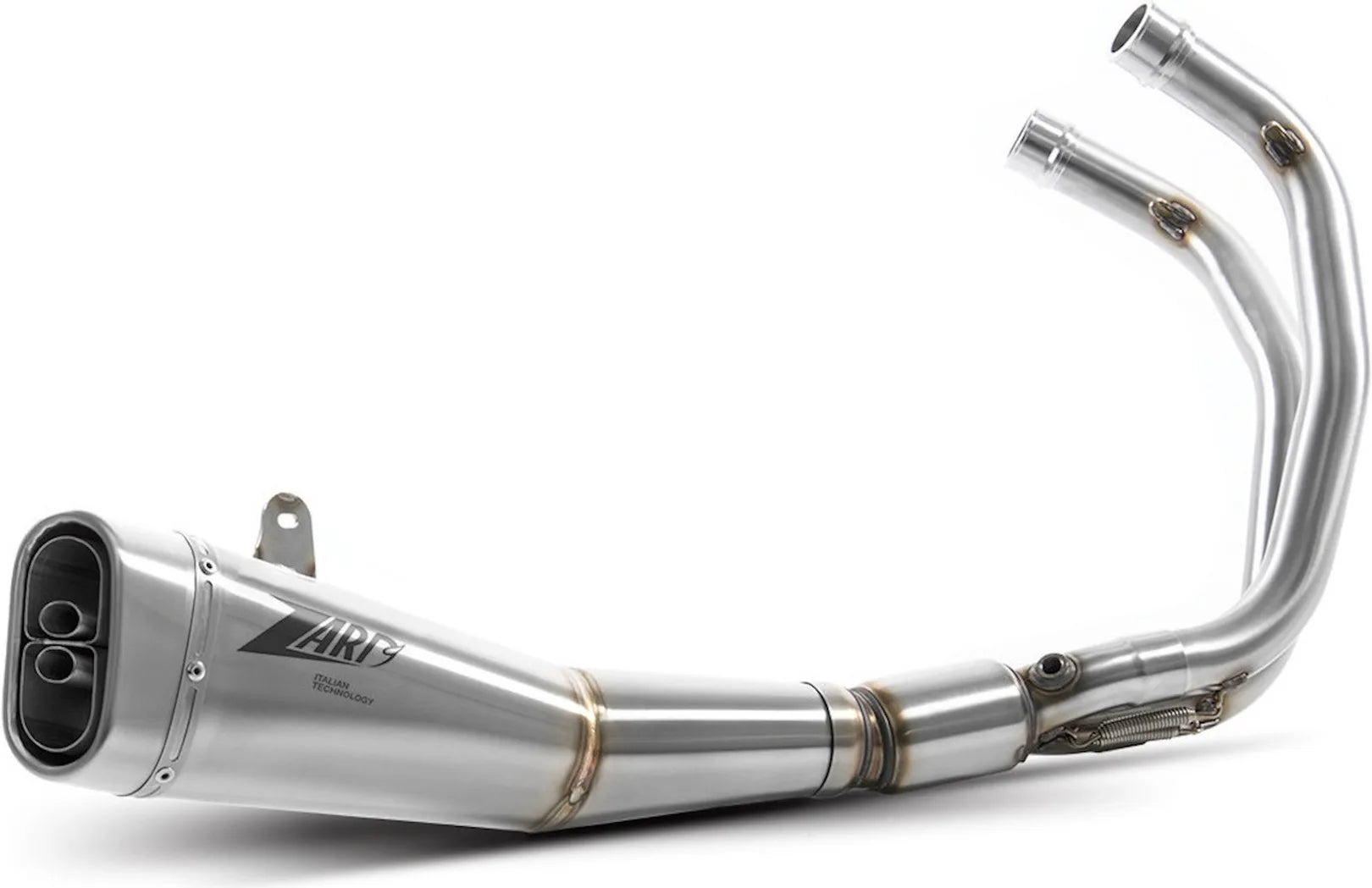 Komplette Auspuffanlage Ohne Katalysator Und Ohne Geräuschzulassung Edelsthal - Zard Kompatibel Mit Yamaha Mt-07 (2014-2023)