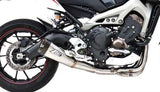 Komplette Auspuffanlage Ohne Katalysator Und Ohne Geräuschzulassung Edelsthal - Zard Kompatibel Mit Yamaha Mt-09 (2013-2016)