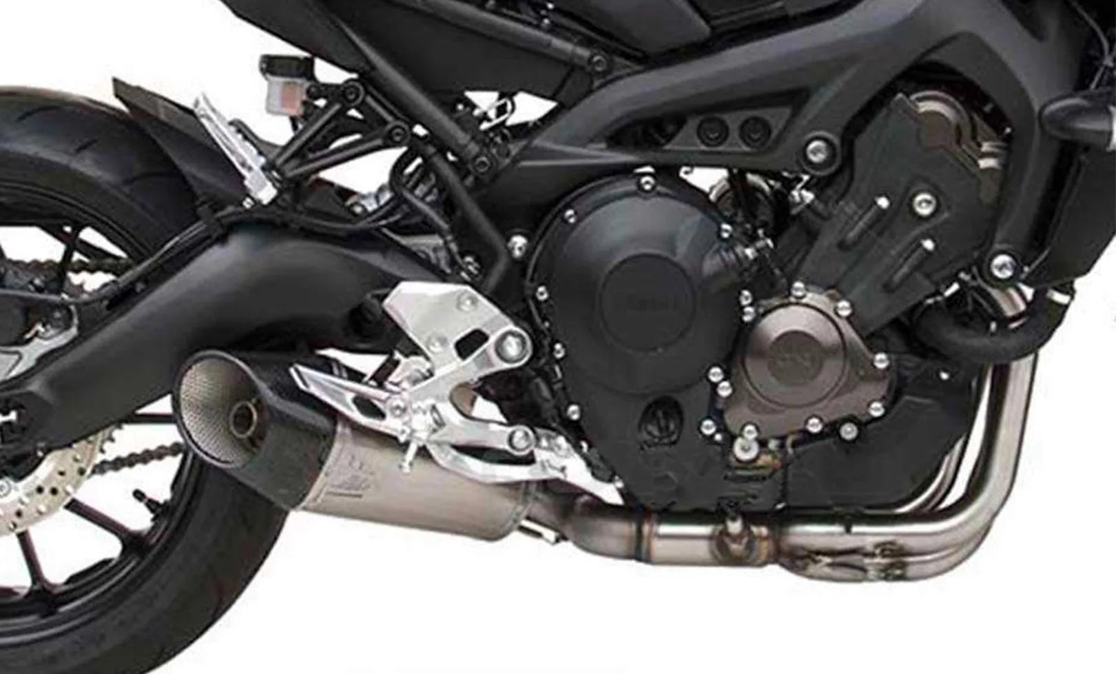 Komplette Auspuffanlage Ohne Katalysator Und Ohne Geräuschzulassung Edelsthal Endkappe Carbon - Zard Kompatibel Mit Yamaha Xsr 900 (2017-2020)
