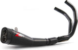 Komplette Auspuffanlage Ohne Katalysator Und Ohne Geräuschzulassung Edelsthal Schwarz Endkappe Carbon - Zard Kompatibel Mit Yamaha R7 (2021-2023)